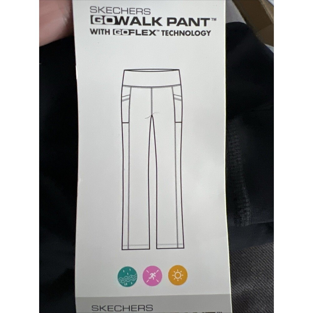 New Skechers GoWalk Pant With GoFlex Technology Womens Large 4 Pockets UPF 50 - Picture 11 of 12